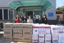 제주문주란라이온스클럽, 유진단기거주시설에 위생용품 기탁