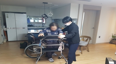 설 명절 부모님 안부 살피는, 서귀포